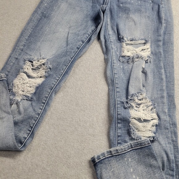 Judy Blue Jeans Womens 1/25 Boyfriend Fit Loose Distressed‎ Trendy Denim - Picture 4 of 13
